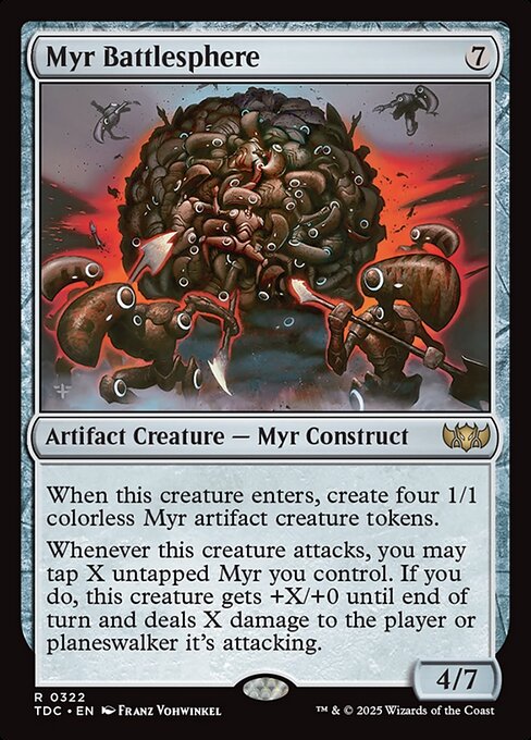 Myr Battlesphere (322) [Tarkir: Dragonstorm Commander]