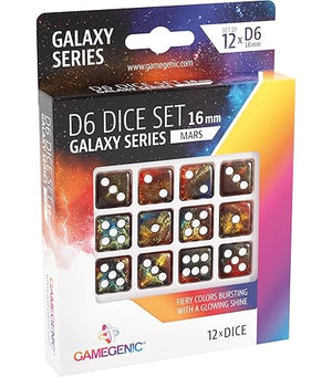 Gamegenic - Galaxy Series: RPG Dice Set (Set of 12) - Mars