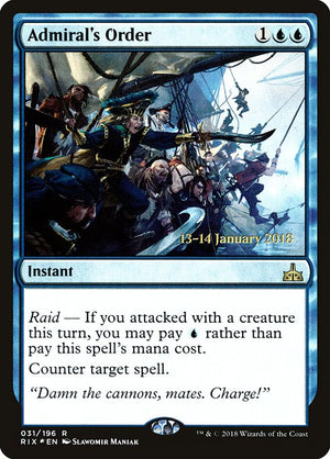 Admiral's Order (31s) [Rivals of Ixalan Promos]