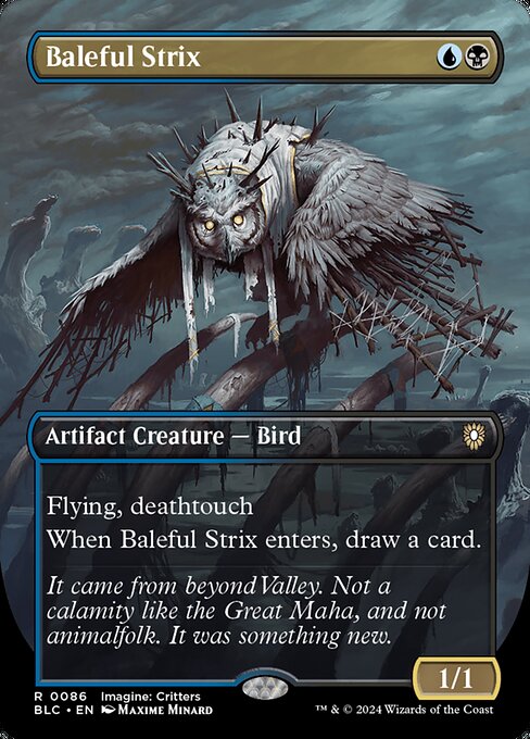 Baleful Strix (86) [Bloomburrow Commander]