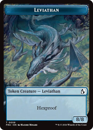 Leviathan // Beast Double-Sided Token (6 // 8) [Reality Fracture]