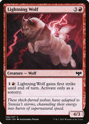 Lightning Wolf (168) [Innistrad: Crimson Vow]