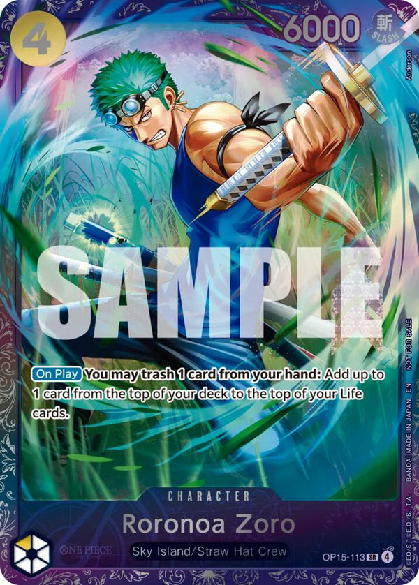 Roronoa Zoro (Treasure Cup August 2026) (OP15-113) [One Piece Promotion Cards]
