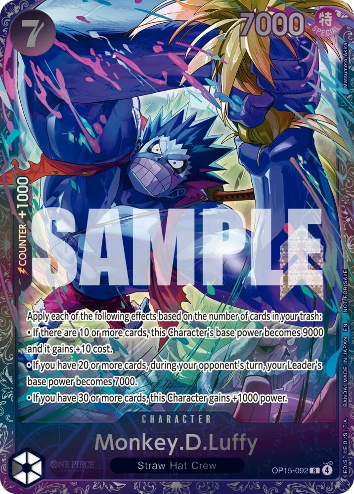 Monkey.D.Luffy (Treasure Cup August 2026) (OP15-092) [One Piece Promotion Cards]