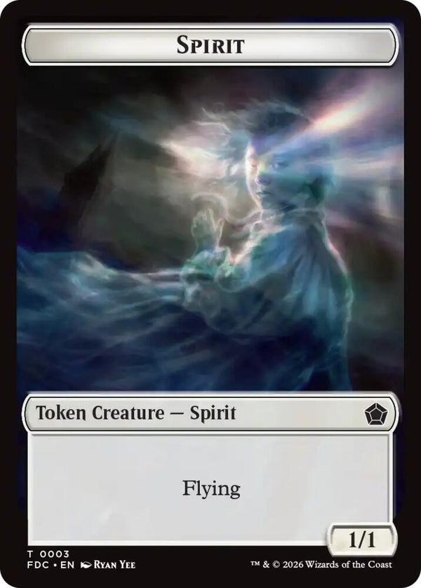Spirit // Clue Double-Sided Token (3 // 13) [Foundations Commander]