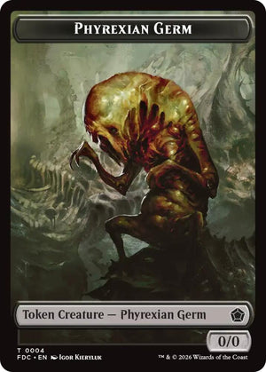 Phyrexian Germ // Phyrexian Beast Double-Sided Token (4 // 11) [Foundations Commander]