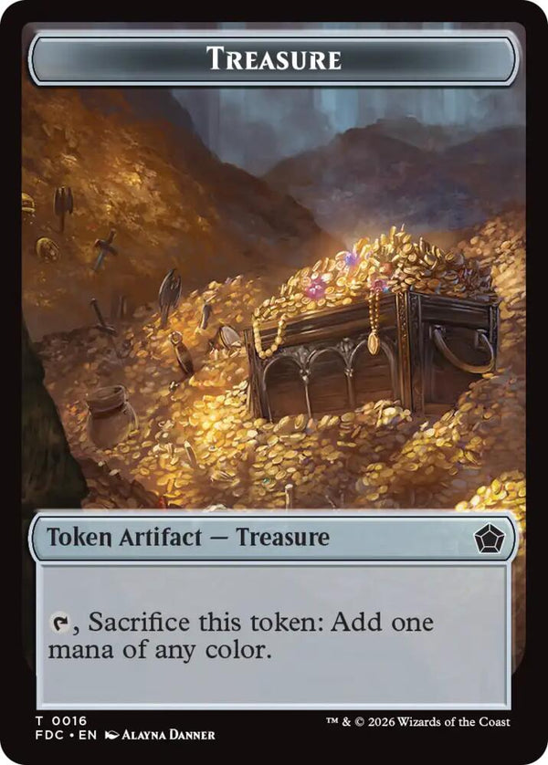 Treasure // The Monarch Double-Sided Token (16 // 17) [Foundations Commander]