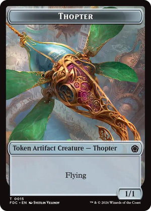 Thopter // Myr Double-Sided Token (15 // 14) [Foundations Commander]