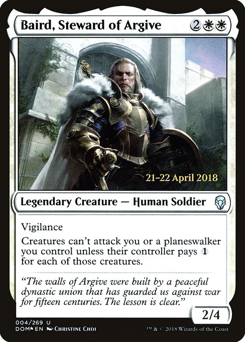 Baird, Steward of Argive (4s) [Dominaria Promos]