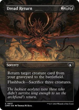 Dread Return (637) [Commander Masters] [Borderless]