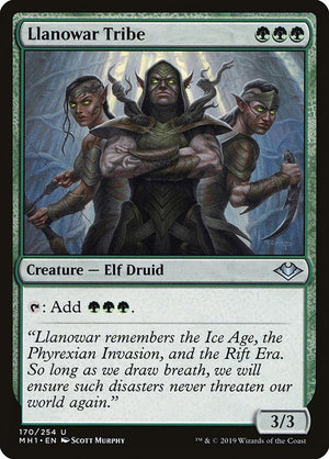 Llanowar Tribe (170) [Modern Horizons]
