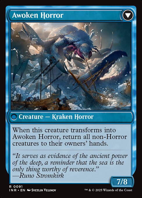 Thing in the Ice // Awoken Horror (91) [Innistrad Remastered] Reverse