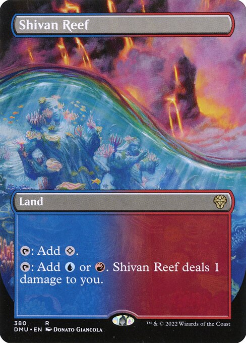 Shivan Reef (380) [Dominaria United] [Borderless]