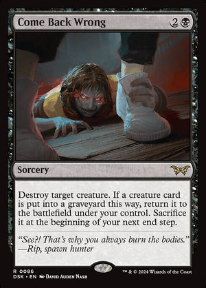 Come Back Wrong (86) [Duskmourn: House of Horror]