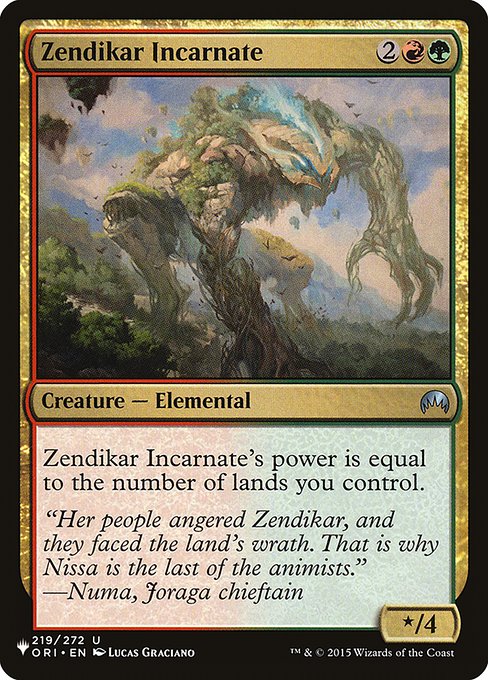 Zendikar Incarnate (ORI-219) [The List]