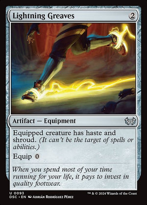 Lightning Greaves (93) [Duskmourn: House of Horror Commander]