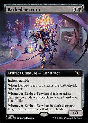Barbed Servitor (398) [Murders at Karlov Manor] [Extended Art]