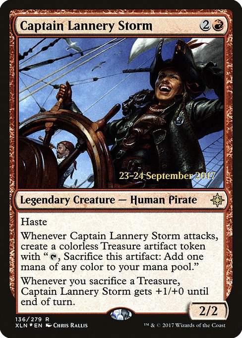 Captain Lannery Storm (136s) [Ixalan Promos]