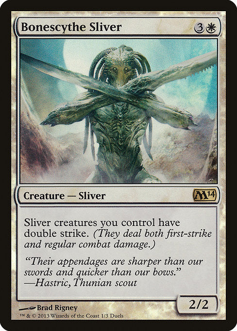 Bonescythe Sliver (1) [Duels of the Planeswalkers 2014 Promos]
