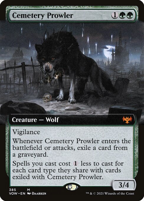 Cemetery Prowler (385) [Innistrad: Crimson Vow] [Extended Art]