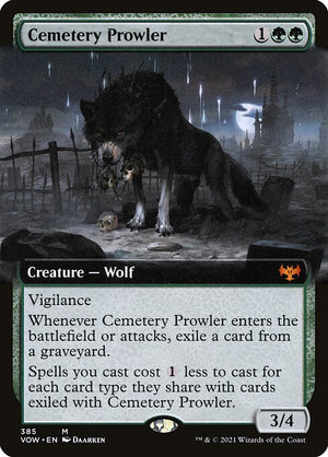 Cemetery Prowler (385) [Innistrad: Crimson Vow] [Extended Art]