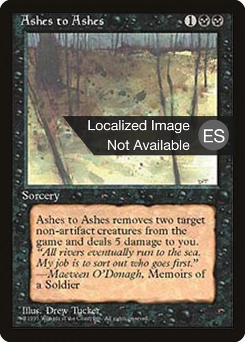 Ashes to Ashes (119) [Fourth Edition Foreign Black Border]
