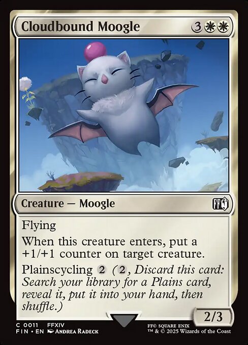 Cloudbound Moogle (11) [Final Fantasy]