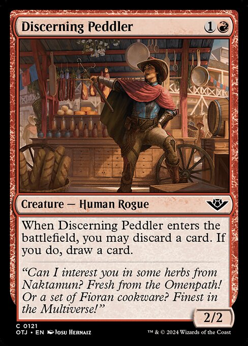 Discerning Peddler (121) [Outlaws of Thunder Junction]