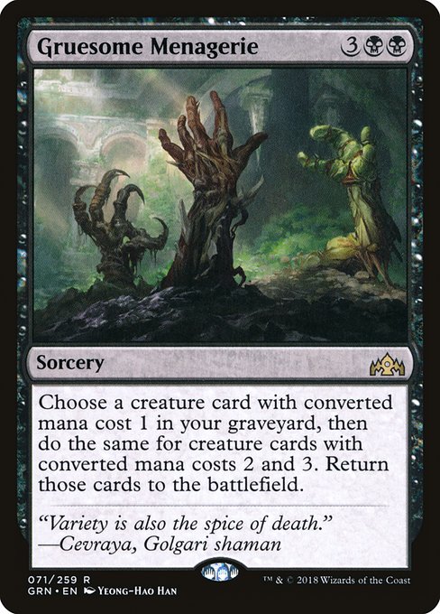 Gruesome Menagerie (71) [Guilds of Ravnica]