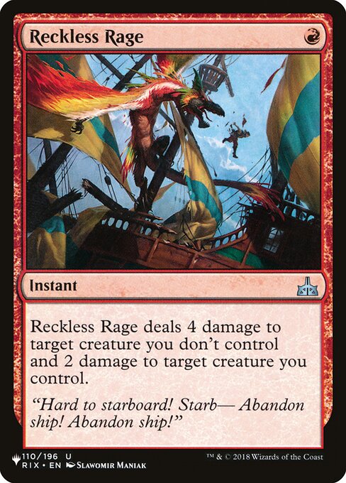 Reckless Rage (RIX-110) [The List]