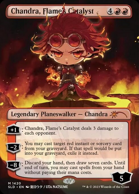 Chandra, Flame's Catalyst (1420) [Secret Lair Drop] [Borderless]