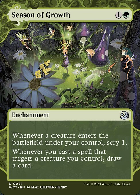 Season of Growth (61) [Wilds of Eldraine: Enchanting Tales] [Showcase, Borderless]