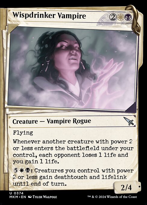 Wispdrinker Vampire (374) [Murders at Karlov Manor] [Showcase]