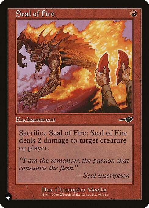Seal of Fire (NEM-98) [The List]