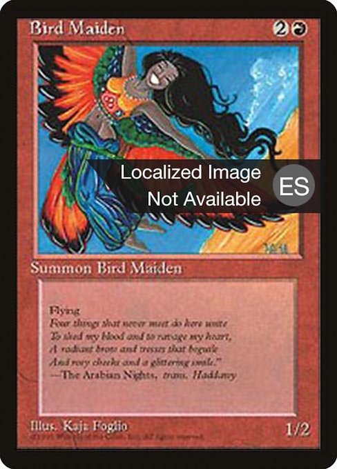 Bird Maiden (177) [Fourth Edition Foreign Black Border]