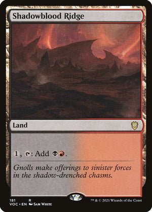 Shadowblood Ridge (181) [Crimson Vow Commander]