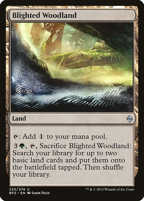 Blighted Woodland (233) [Battle for Zendikar]