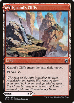 Kazuul's Fury // Kazuul's Cliffs (146) [Zendikar Rising] Reverse