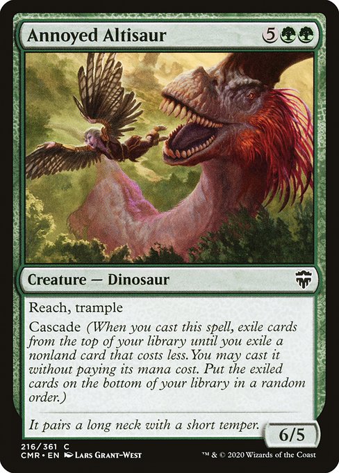 Annoyed Altisaur (216) [Commander Legends]