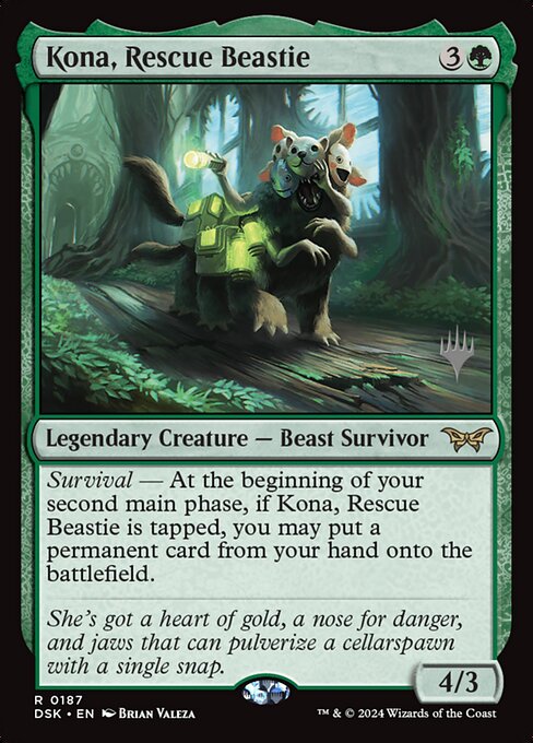Kona, Rescue Beastie (187p) [Duskmourn: House of Horror Promos]