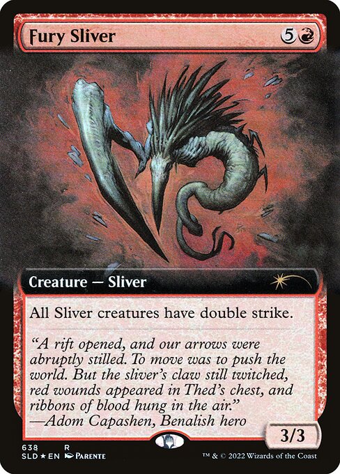 Fury Sliver (638) [Secret Lair Drop] [Extended Art]