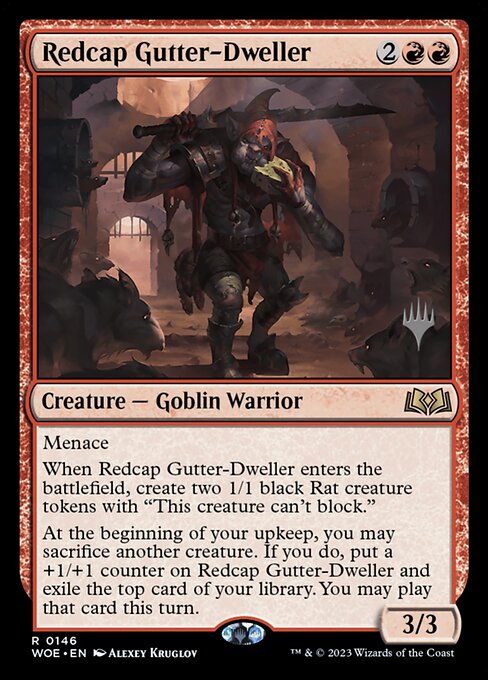 Redcap Gutter-Dweller (146p) [Wilds of Eldraine Promos]