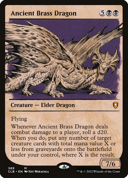 Ancient Brass Dragon (389) [Commander Legends: Battle for Baldur's Gate] [Showcase]