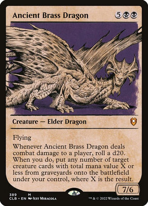 Ancient Brass Dragon (389) [Commander Legends: Battle for Baldur's Gate] [Showcase]