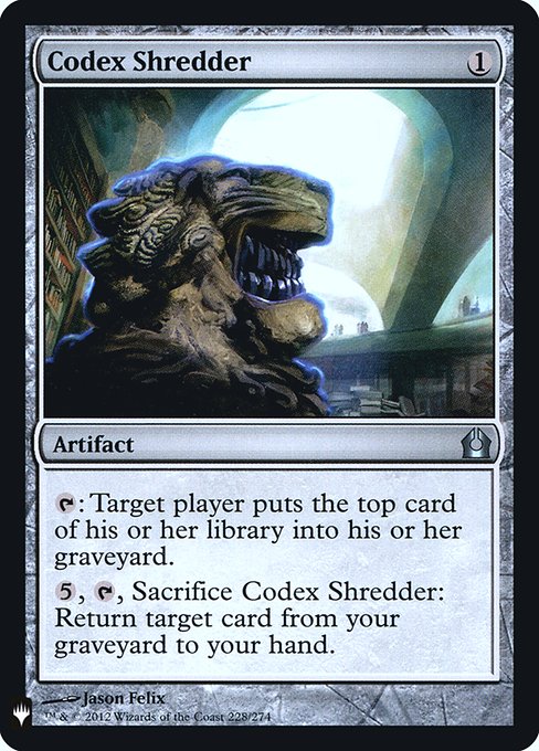Codex Shredder (RTR-228) [The List]
