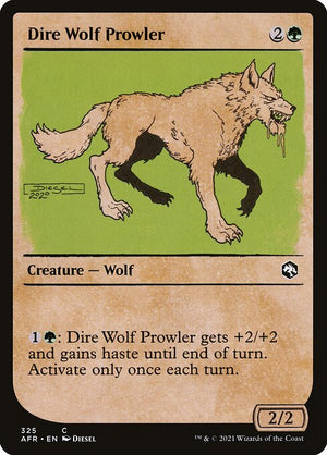 Dire Wolf Prowler (325) [Adventures in the Forgotten Realms] [Showcase]