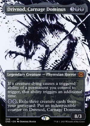 Drivnod, Carnage Dominus (305) [Phyrexia: All Will Be One] [Showcase, Borderless]