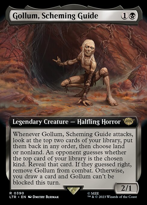 Gollum, Scheming Guide (390) [The Lord of the Rings: Tales of Middle-earth] [Extended Art]