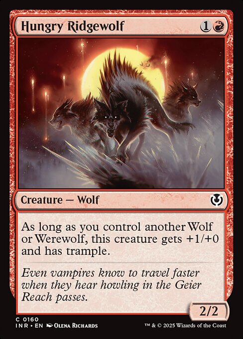Hungry Ridgewolf (160) [Innistrad Remastered]