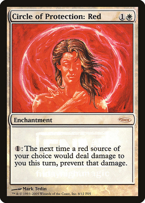 Circle of Protection: Red (8) [Friday Night Magic 2005]